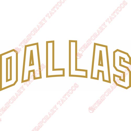 Dallas Stars Customize Temporary Tattoos Stickers NO.131